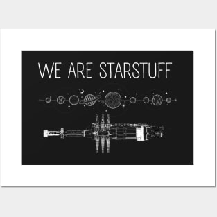 We Are Starstuff - Solar System - Black - Sci-Fi Posters and Art